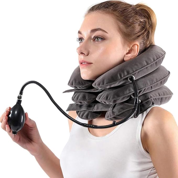 🧠 CerviCare – Collier cervical gonflable thérapeutique pour soulager les douleurs du cou