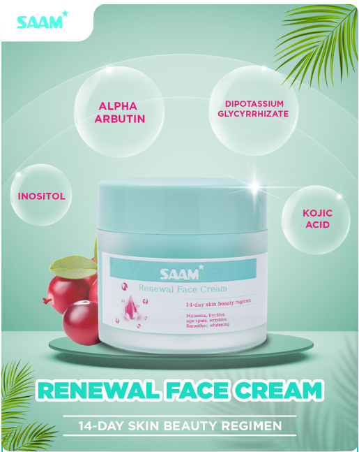 Crème pour le visage renouvelante Saam