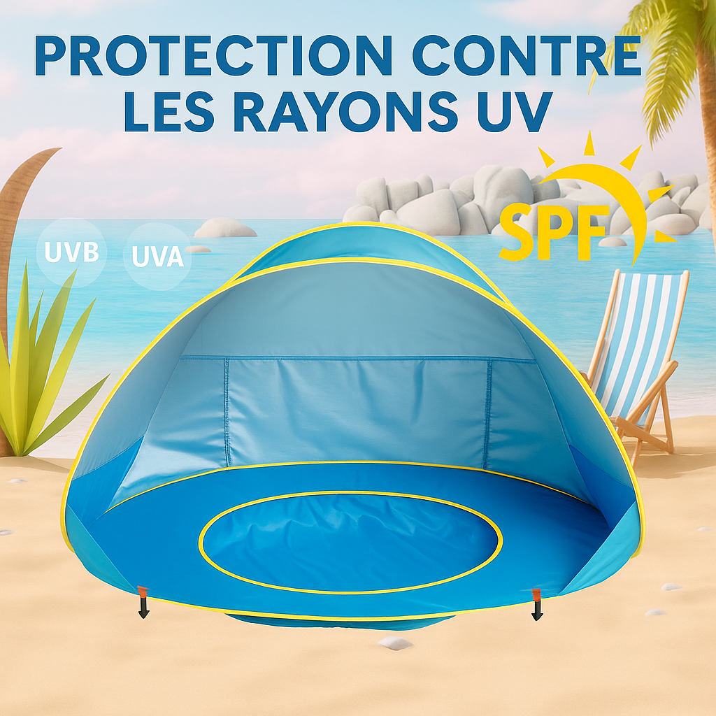 🏖️ BabyBeach™ – Tente Plage & Piscine Intégrée