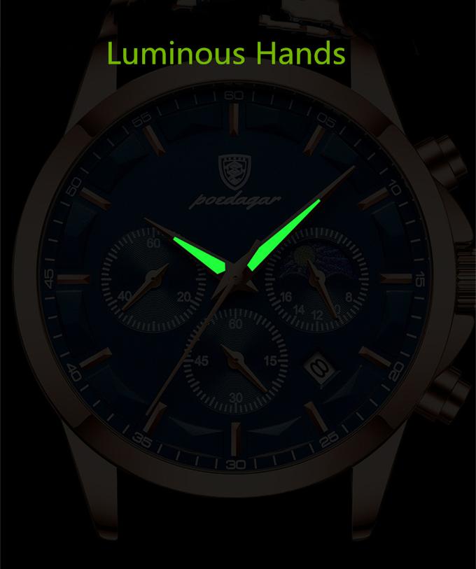 Montre Homme Poedagar 928 – Élégance & Performance au Quotidien