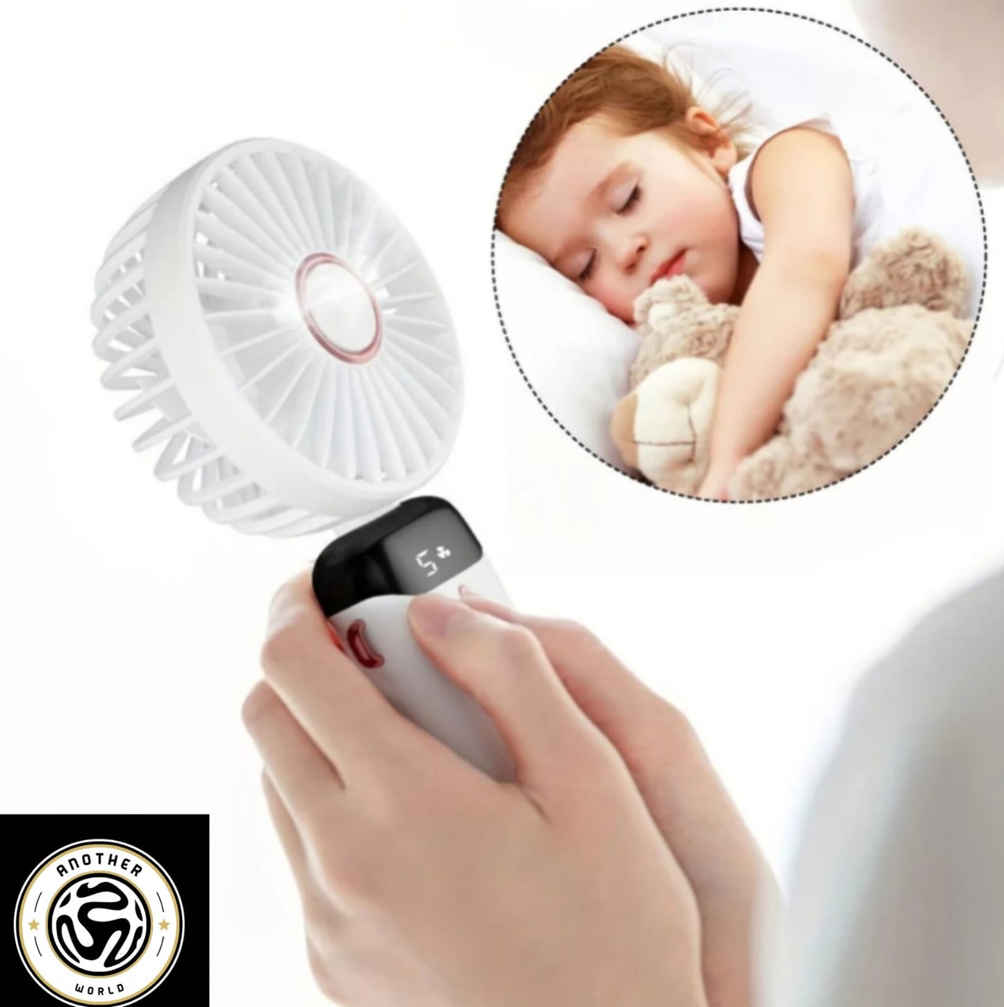 Mini Ventilateur LED Portable – Fraîcheur Pliable