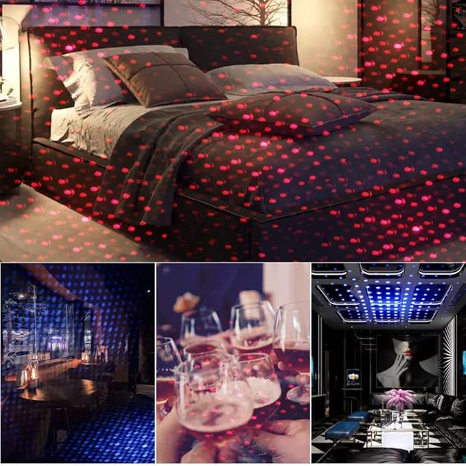 🔴 Mini lampe ambiance USB 360° rouge