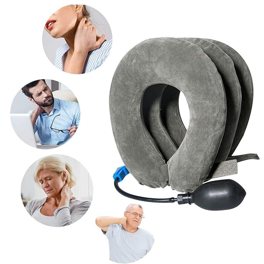 🧠 CerviCare – Collier cervical gonflable thérapeutique pour soulager les douleurs du cou