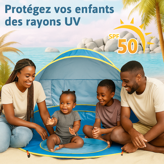🏖️ BabyBeach™ – Tente Plage & Piscine Intégrée
