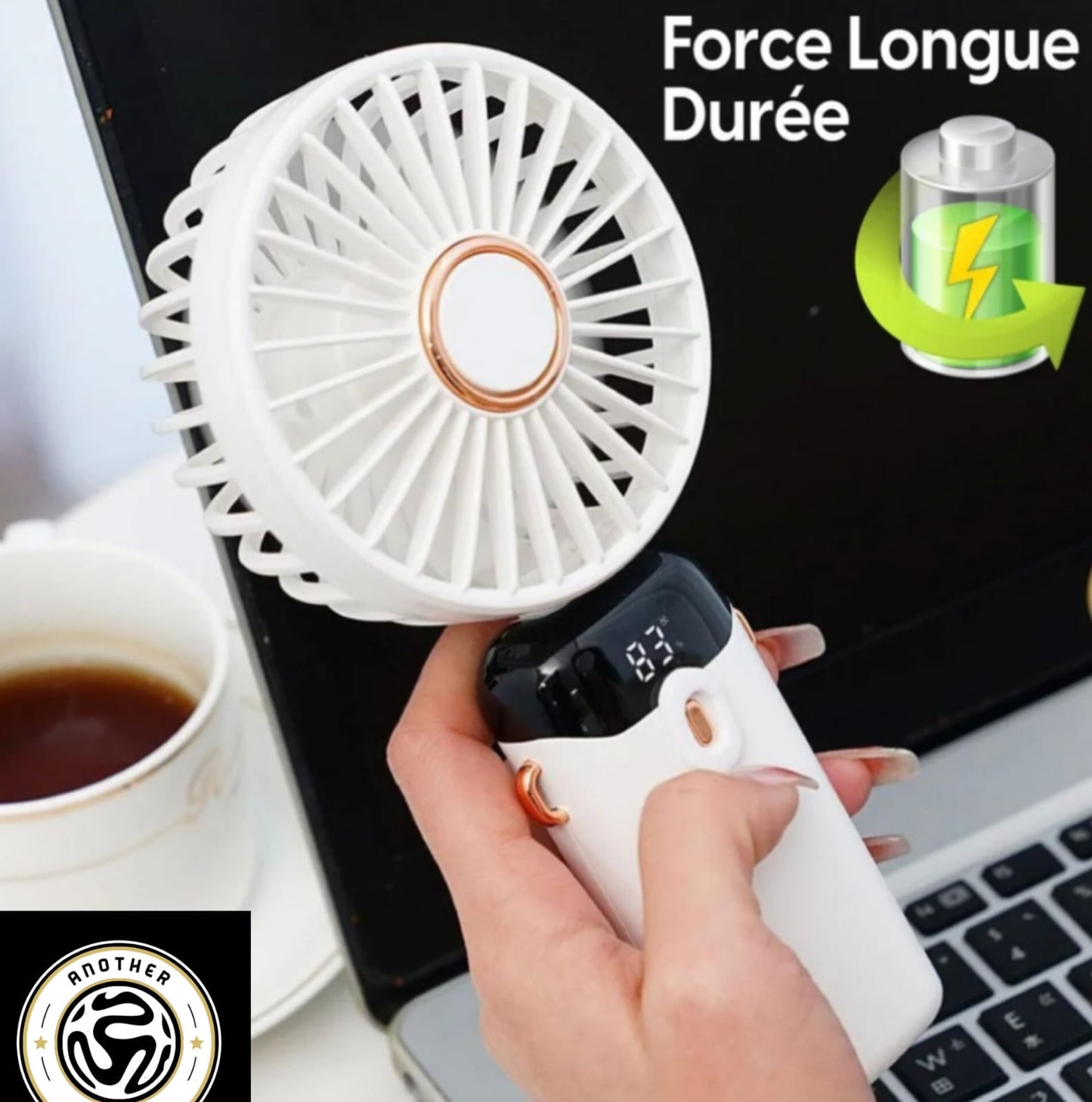 Mini Ventilateur LED Portable – Fraîcheur Pliable