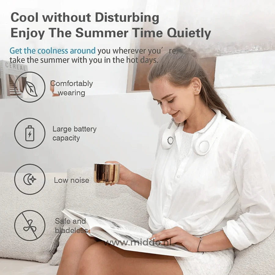Ventilateur de Cou Rechargeable