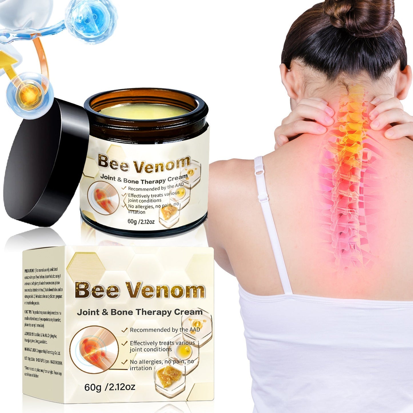 Crème apaisante au venin d’abeille