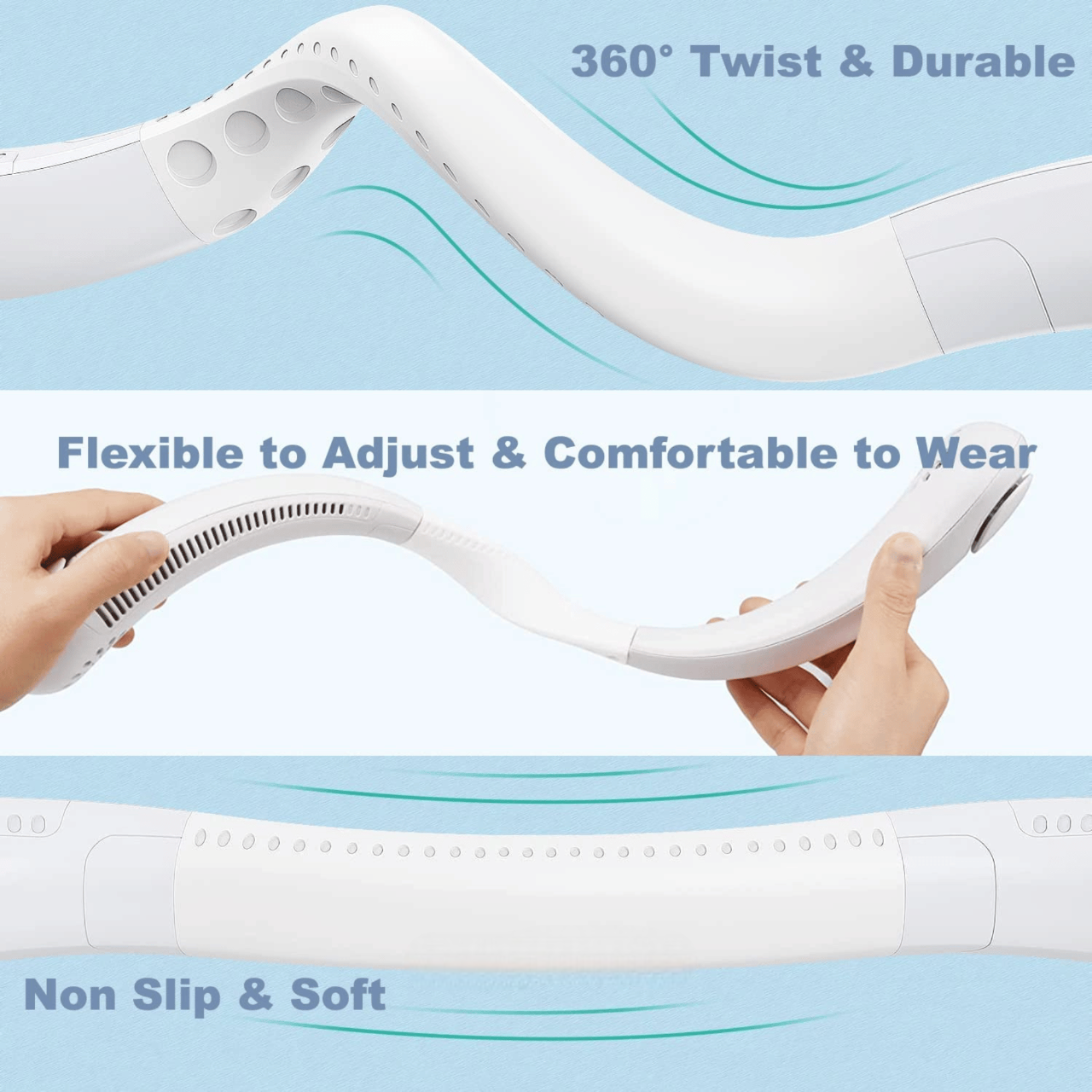 Ventilateur de Cou Rechargeable